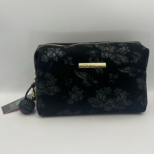 *New* Vince Camuto Black Cosmetic Travel Bag W/ Shiny Design